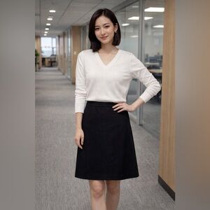 Kate Spade Women's Midnight Black Judy A-Line Skirt (Skirt Only)